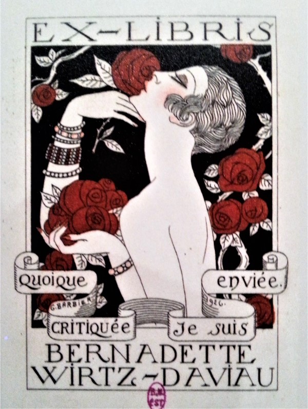 Ex libris de l'exposition Les bibliothèques la nuit, BNF